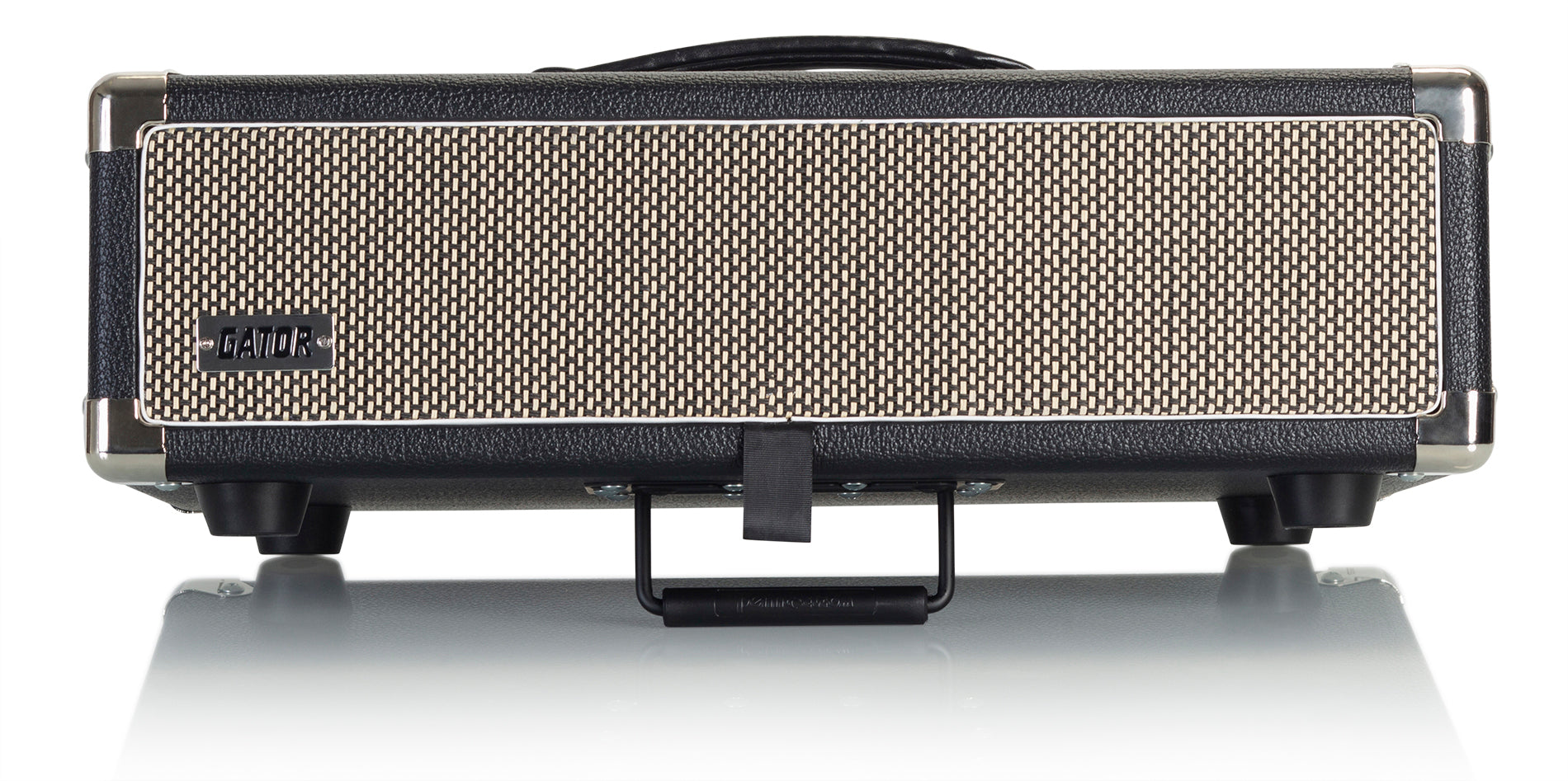 GATOR GR-RETRORACK-2BK 2U Vintage Amplifier Style, Black. - Vintage Amp Vibe Rack Case – 2U Black
