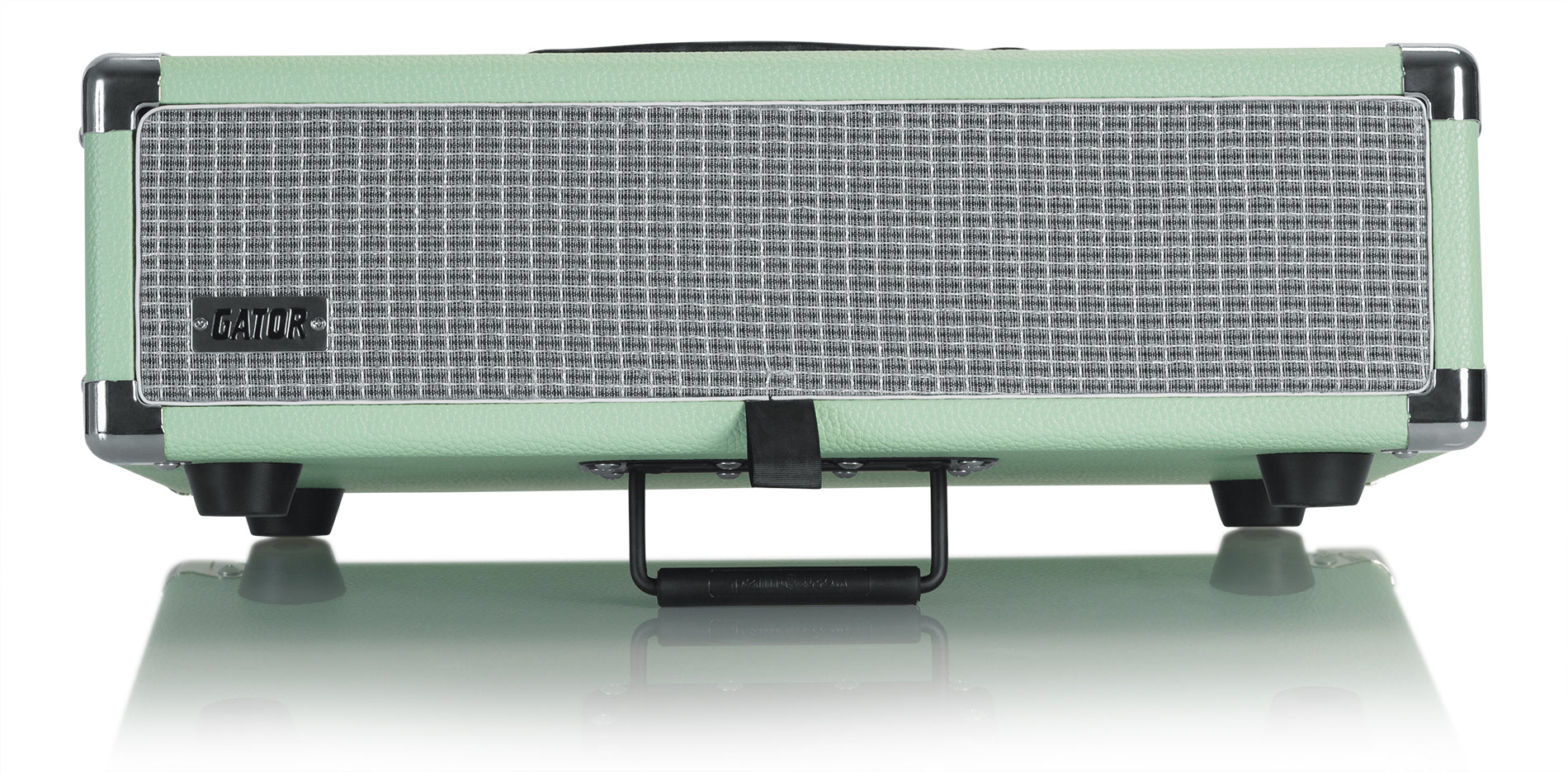 GATOR GR-RETRORACK-2SG 2U Vintage Amplifier Style, Seafoam Green. - Vintage Amp Vibe Rack Case – 2U Seafoam Green