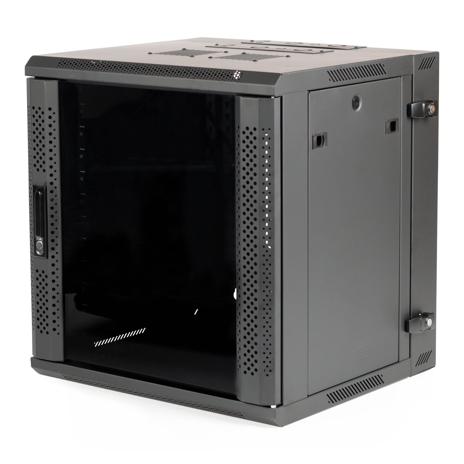 GATOR GRW2018508 18U hinged wall rack, 21" Deep, steel front door - 18U, 21″ Deep Sectional Wall Rack, Steel Door