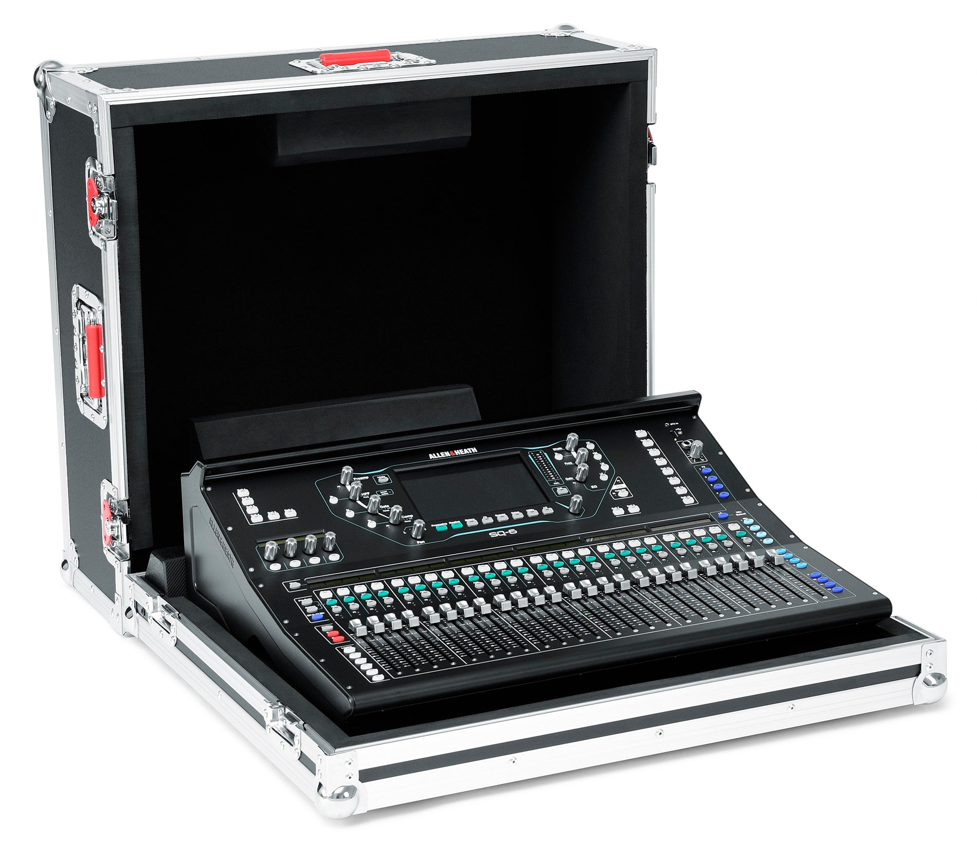 GATOR G-TOURAHSQ6NDH Custom fit for Allen & Heath SQ6. No doghouse. - Road Case For The Allen & Heath SQ-6 Mixer