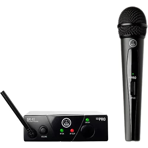AKG WMS40MINI-VOCAL-US25D - AKG WMS40MINI V.SETUS25D Mini Single Vocal Set Wireless Microphone System