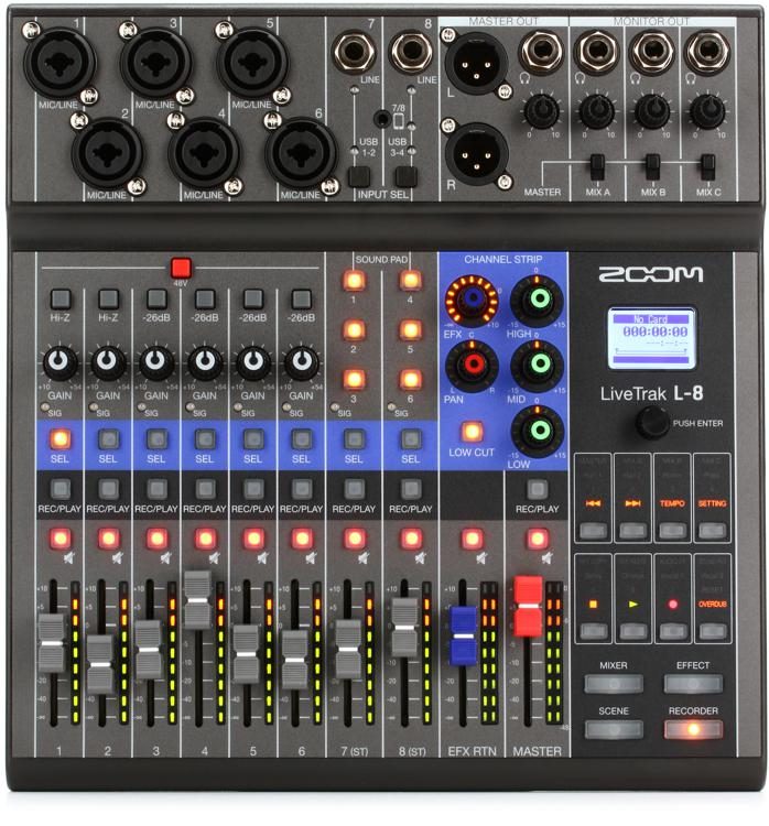 ZOOM L-8 (Open box) Live Sound and recording