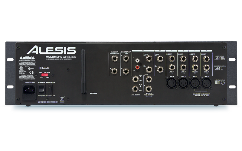ALESIS MM10W - Channel Rackmount Mixer with Bluetooth Wireless