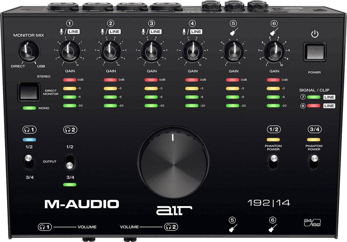 M-AUDIO AIR192X14 -  8-In/4-Out 24/192 USB Audio Interface