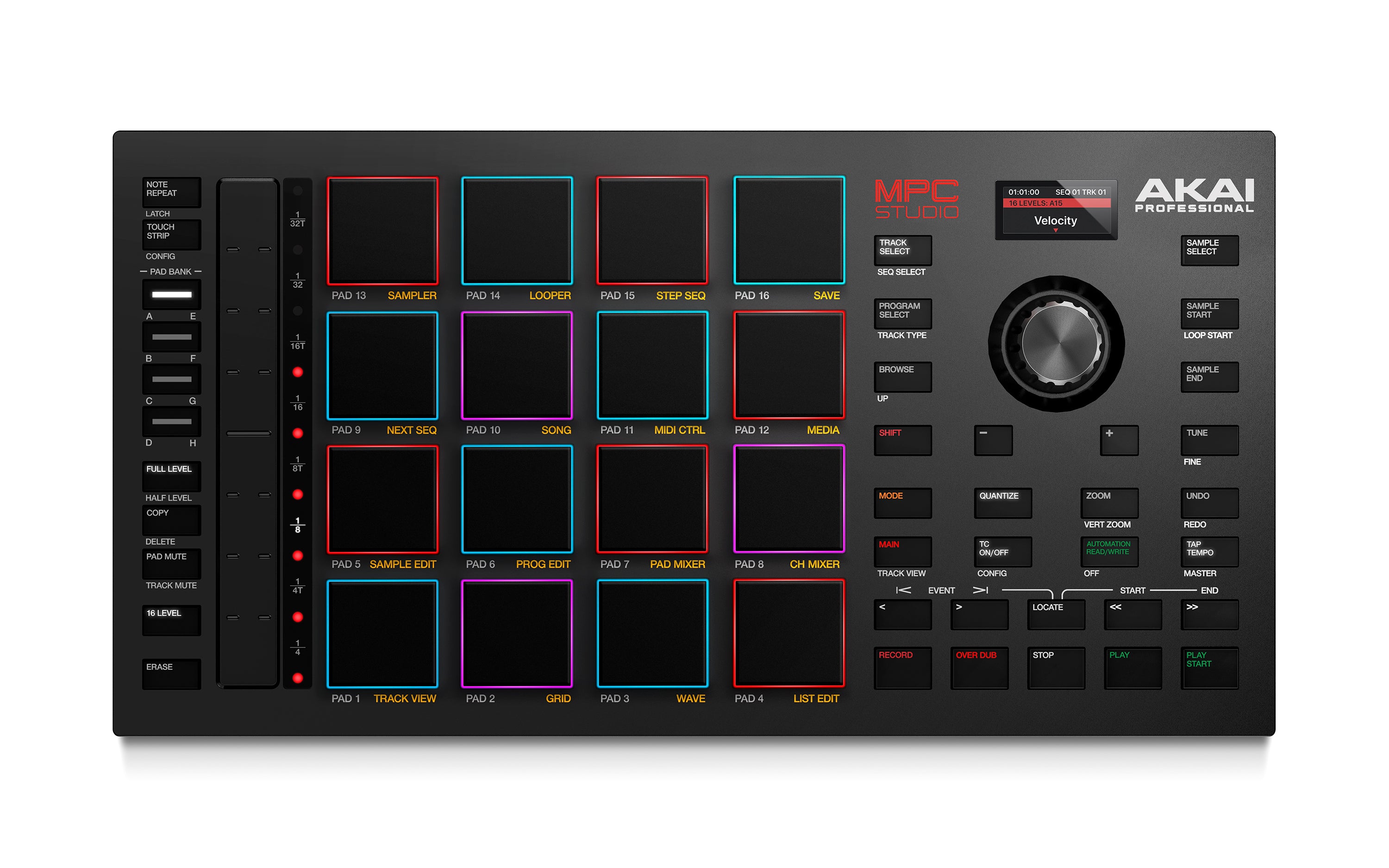 AKAI PRO MPC STUDIO2- Drum pad controler with assignable touchstrip