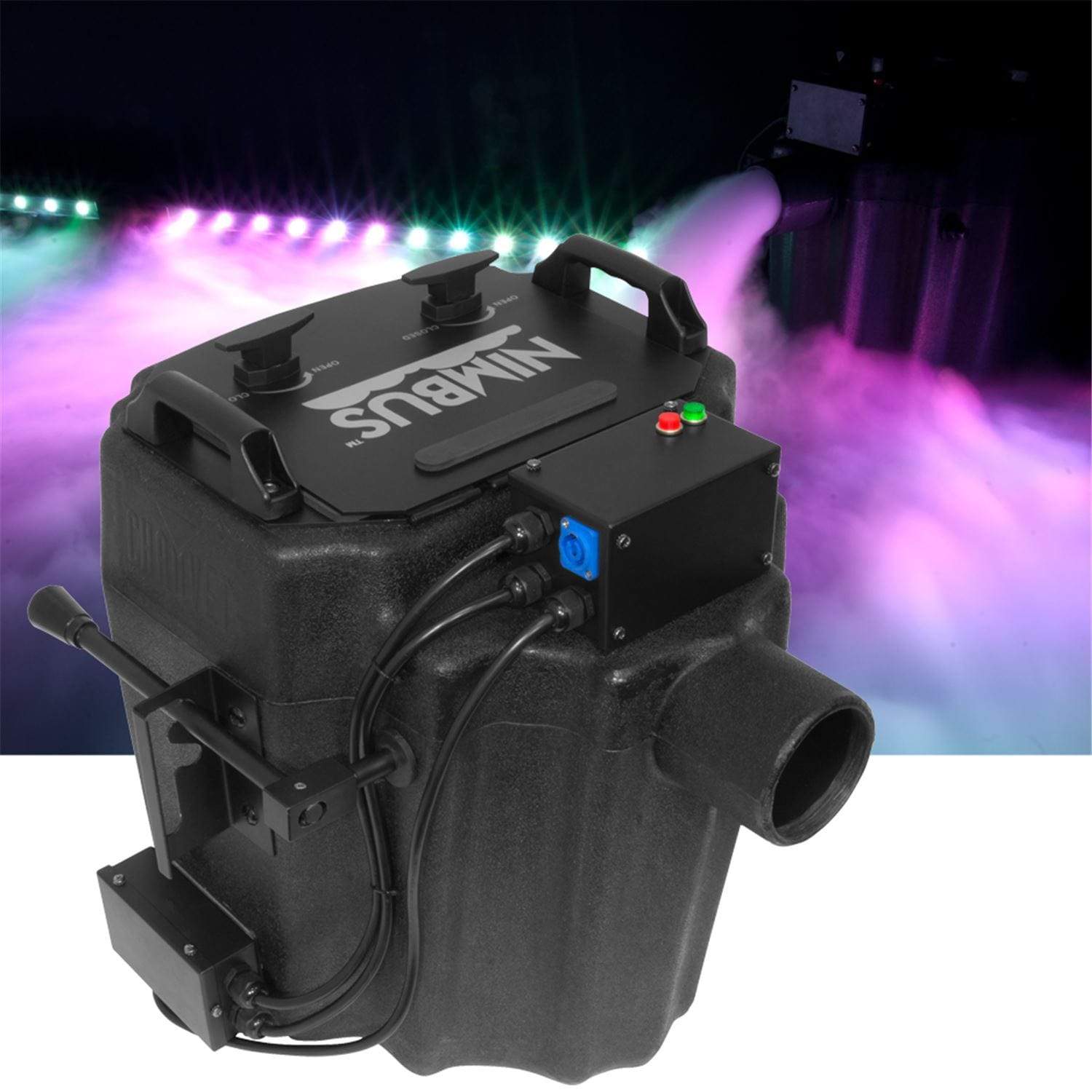 CHAUVET NIMBUS - Professional Dry Ice Machine - Chauvet DJ NIMBUS Professional Dry Ice Machine Creates Thick Low-Lying Clouds That Hug The Floor - Nimbus