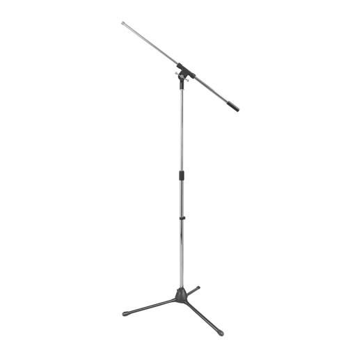 Chrome boom microphone stand
