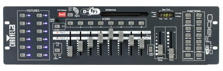 CHAUVET OBEY40-DFI-2.4GHZ/  Dmx Controller with Wi-fi - Chauvet DJ OBEY 40 D-FI 24 Ghz Wireless Lightning DMX Controller