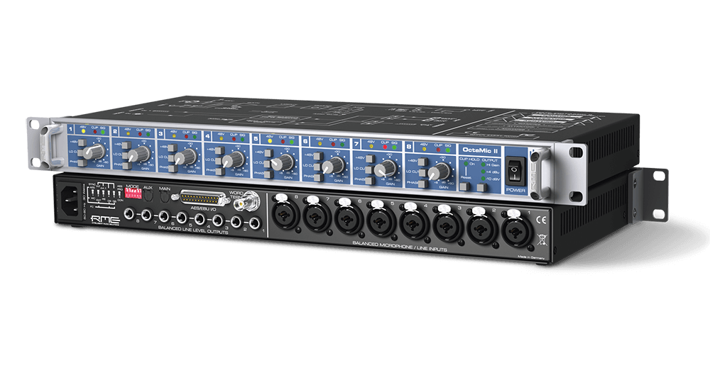 RME OCTAMIC-II Microphone preamp 8 channels - RME Octamic II Microphoneline Preamp