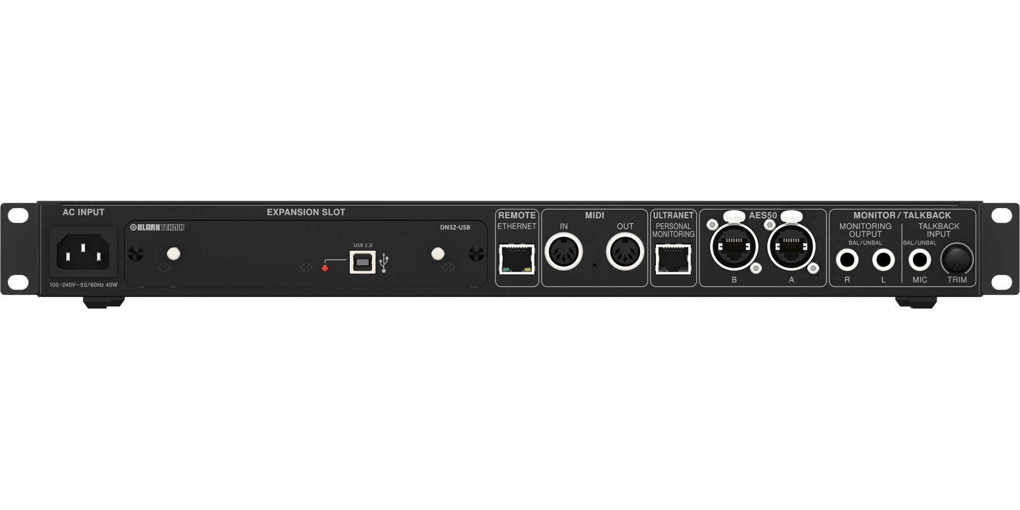 MIDAS M32C (CONTACT US TO CONFIRM PRICE ANDS AVAILABILITY) 40-input channel, 25-bus, 1U rackmountable digital mixing core for live and installed sound application