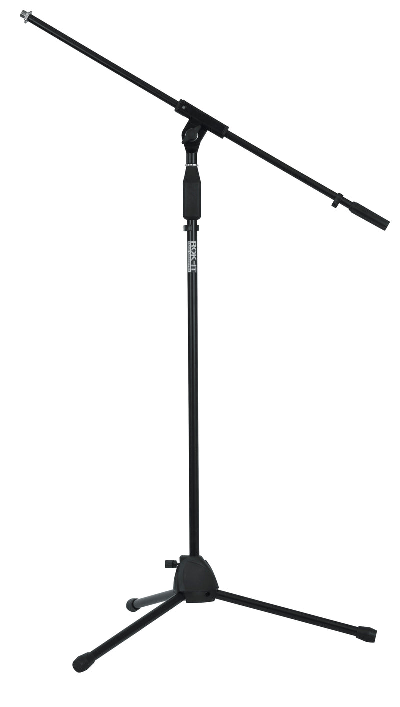 GATOR RI-MICTP-FBM Rok-it by Gator Fixed Boom Mic stand • Tripod design for compact storage • Easy twist height adjustment