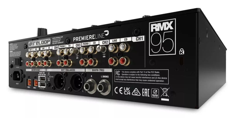 RELOOP RMX-95 - Professional 4+1-channel DJ club mixer