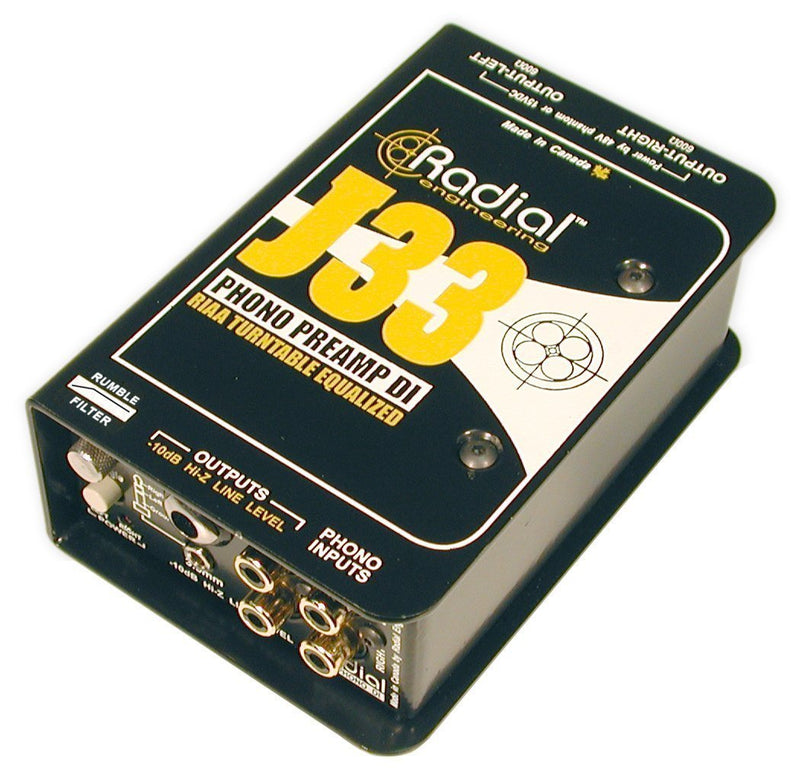 RADIAL RADIAL J33 -Active Turntable Preamp & DI Box
