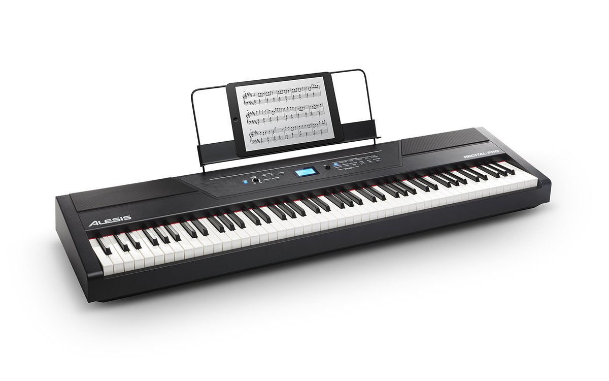 ALESIS RECITALPRO - 88 premium full-sized hammer-action keys with adjustable touch response