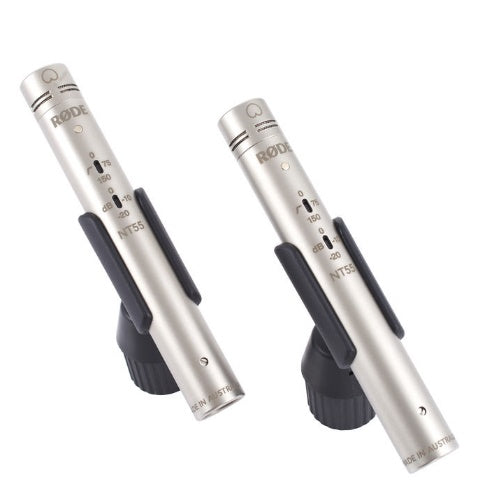 RODE NT55 MATCHED PAIR of Compact 1/2" cardiod & omni Condenser Microphone