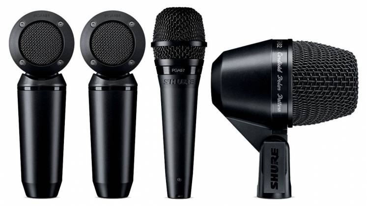 Shure PGASTUDIOKIT4 - PGA Studio Microphone Kit w/PGA52/PGA57/2xPGA181