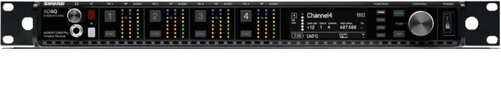 Shure AD4Q-DC-A Wireless Receiver