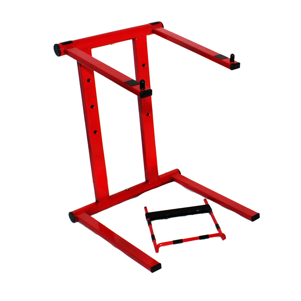 PROX-T-LPS600R - RED Foldable Portable Laptop Stand With Adjustable Shelf