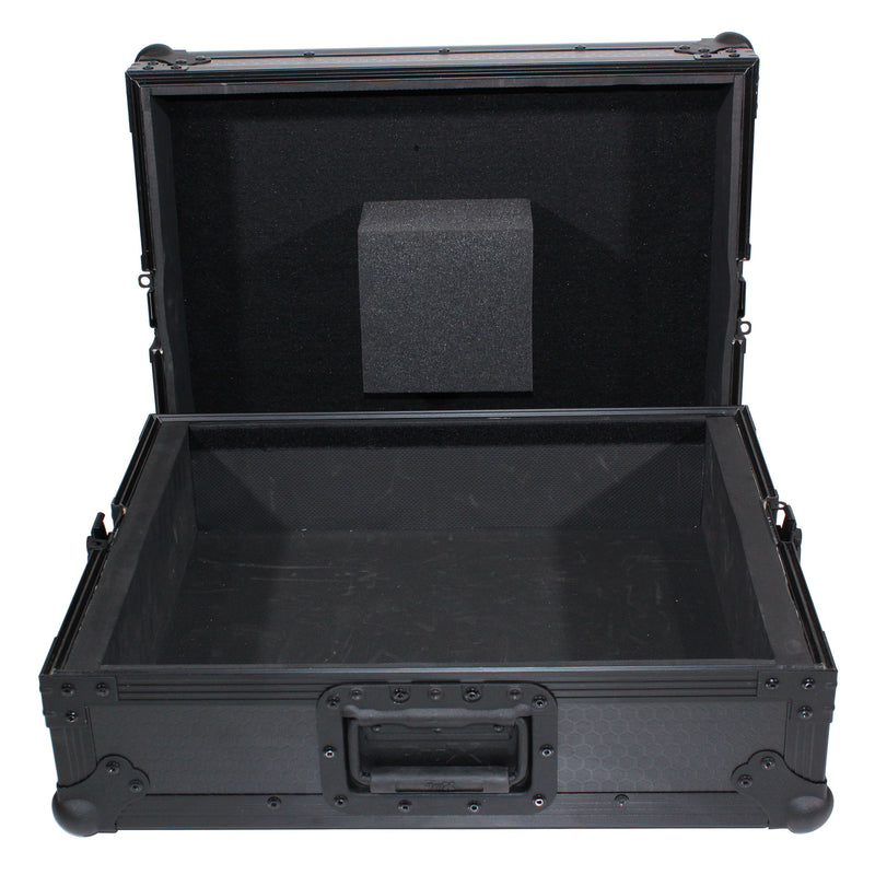 PROX-T-TTBL Turntable Case - Flight Case for Turntable - Universal W-Foam Kit | Black on Black