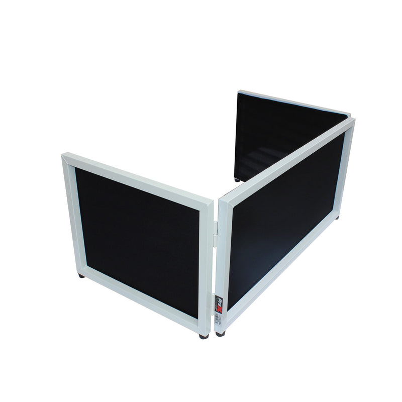 PROX-XF-TTFW Complete Frame set - 6 Ft Tabletop DJ Facade White Frame with Black and White Scrims