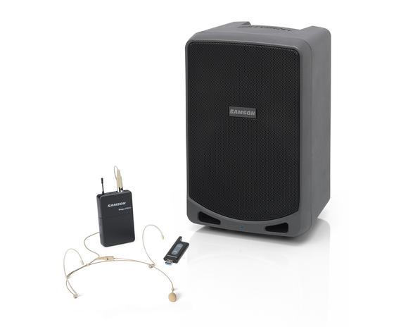 SAMSON XP106WDE Rechargeable Portable PA with Headset Wireless System and Bluetooth 100W