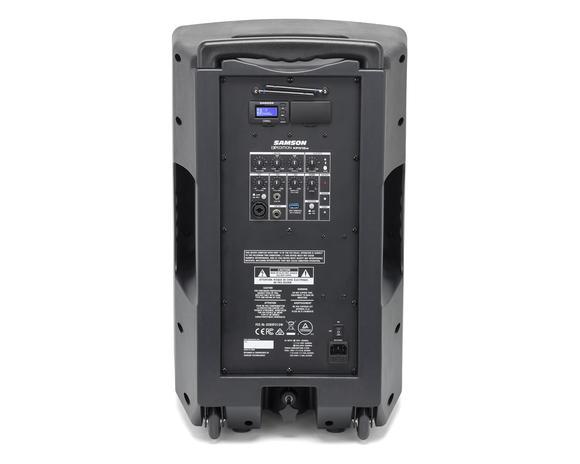 SAMSON XP312W-K Rechargeable Portable PA with Handheld Wireless System and Bluetooth 300W