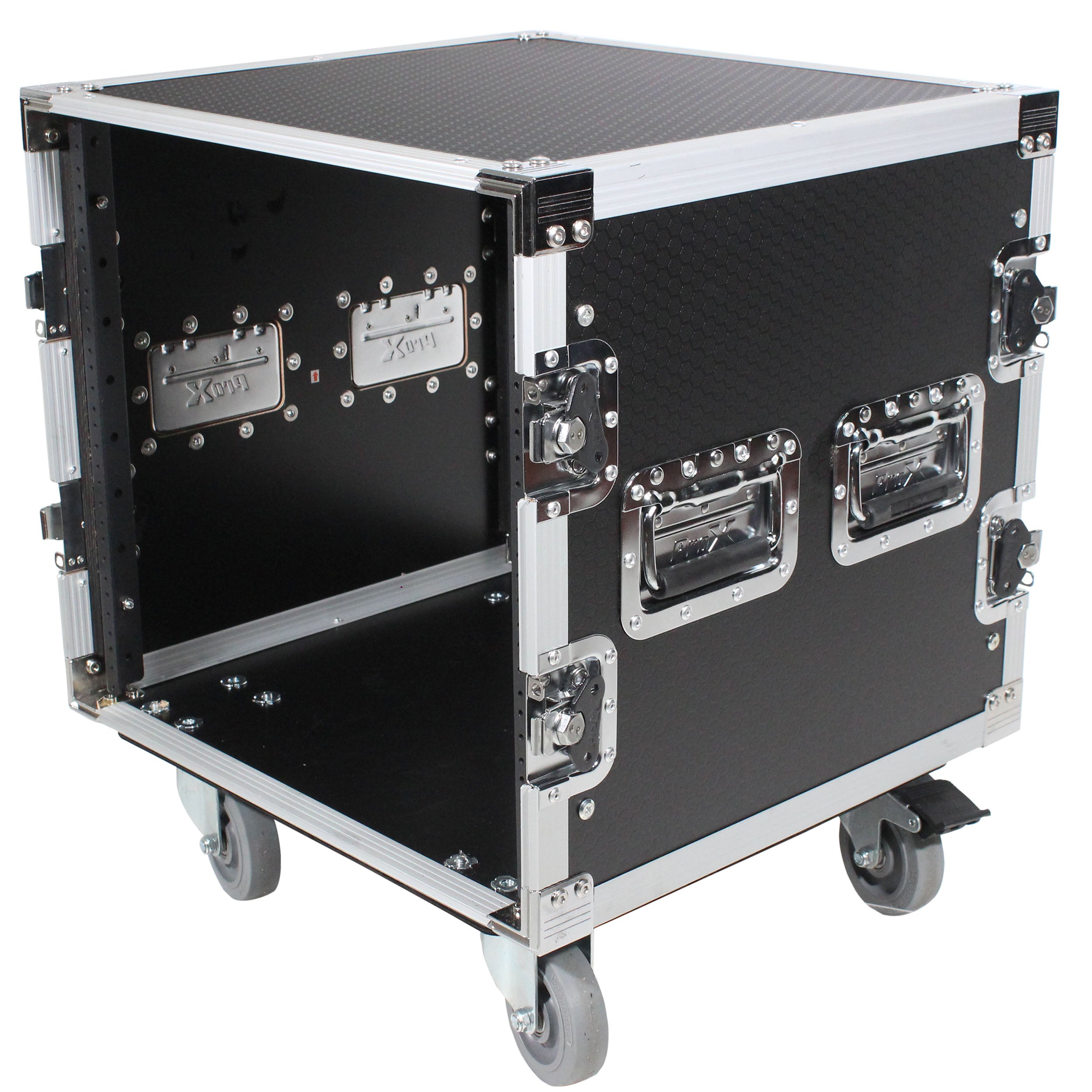 PROX-XS-10R18W - 10U Space Amp Rack Mount ATA Flight Case 18 Inch Depth W-Casters