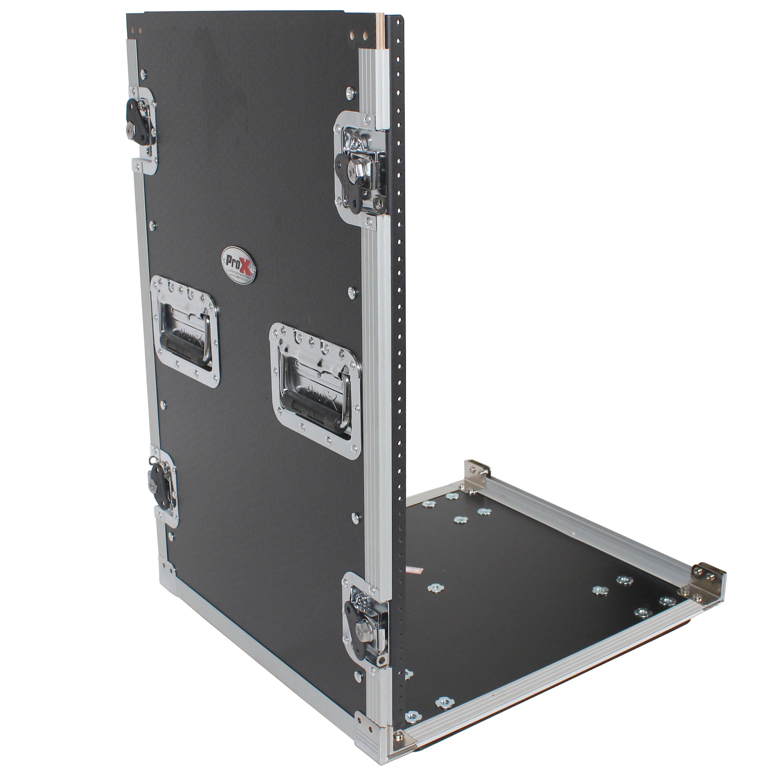 PROX-XS-16R18W - 16U Space Amp Rack Mount ATA Flight Case 18 Inch Depth W-Casters