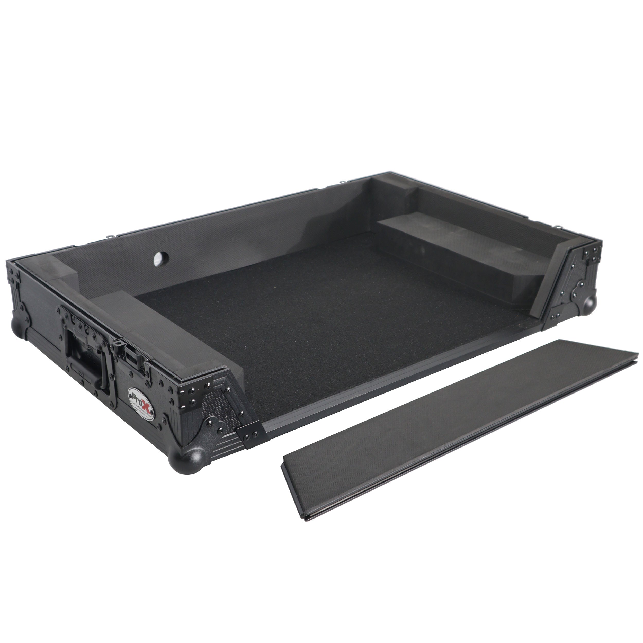 PROX-XS-DDJFLX6 WBL - Flight Case for Pioneer DDJ-FLX6 W/ 1U Rackspace, Wheels, and Black on Black Hardware