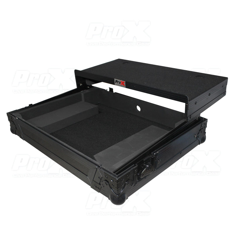 PROX-XS-DJ505LTBL - Digital Controller Flight Case for Roland DJ-505 W/Laptop Shelf (Black On Black)