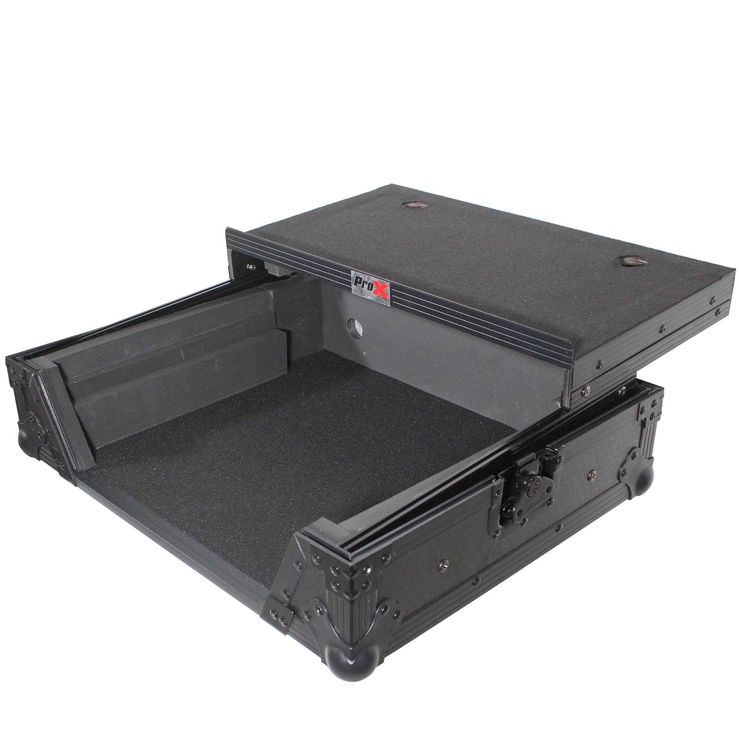 PROX-XS-DJ707 LTBL - Flight Case For Roland DJ-707M Digital Controller W-Laptop Shelf | Black