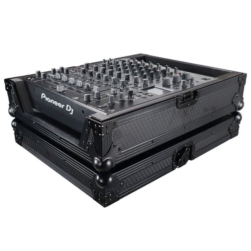 PROX-XS-DJMV10 BL - ATA Style Hard Travel Case for Pioneer DJM-V10 | DJM-V10-LF 6 Channel DJ Mixer - Black on Black