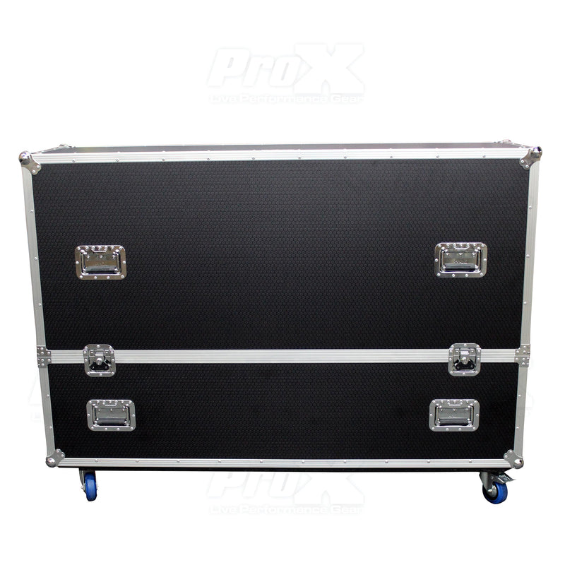 PROX-XS-LCD7080WX2  TV/LCD Case - Universal Case For Flat Panel Monitor LED-LCD-Plasma TV Dual 70" to 80" Adjustable Flight Case W-4" Casters