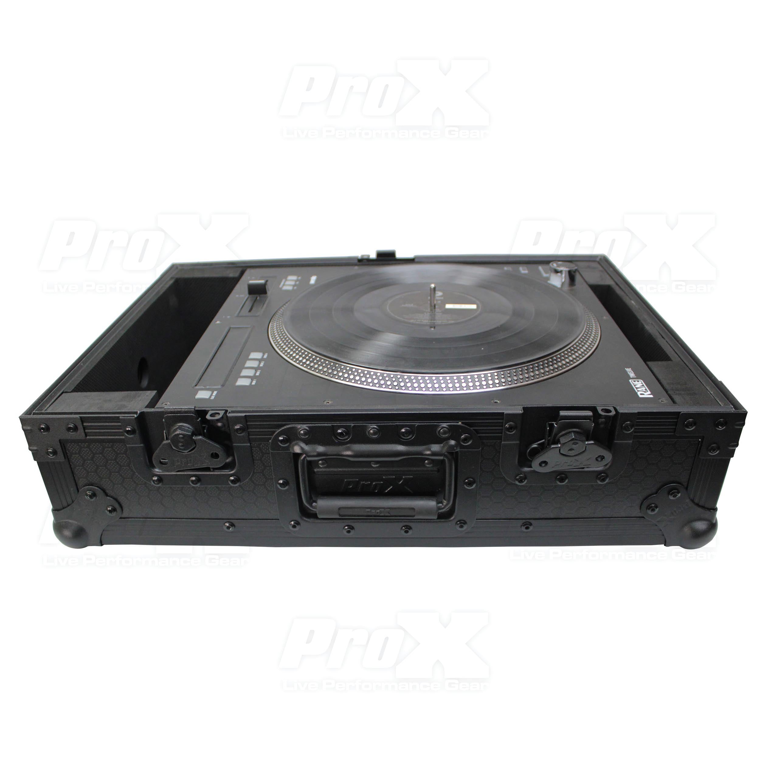 PROX-XS-RANE12BL MK11 DJ Mixer Case - Flight Case for Rane 12 Motorized DJ Control System | Black on Black