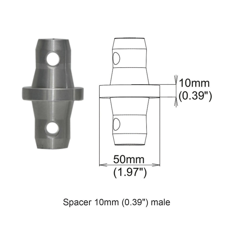 PROX-XT-SPMM10 Truss Spacer - Spacer 10mm Male Coupler
