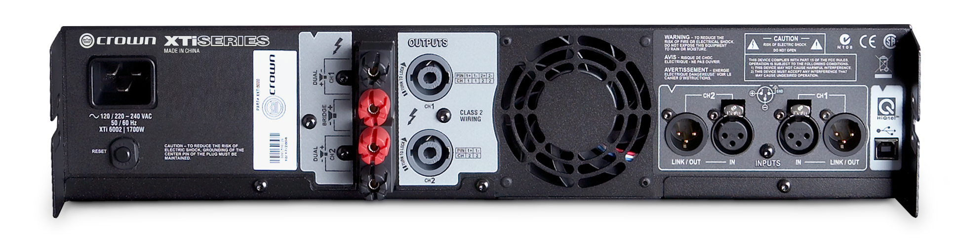 CROWN XTI-6002 - Power amp 2 X 3000 watt at 2 OHM with DSP