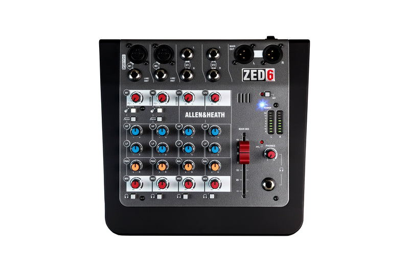 ALLEN & HEATH ZED- 6  (2 Mono 2 Stereo channel Mixer)