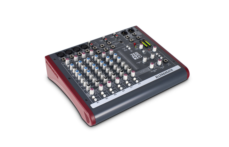 ALLEN & HEATH ZED-10 - 4 Mono 2 Stereo channel Mixer with USB in/out