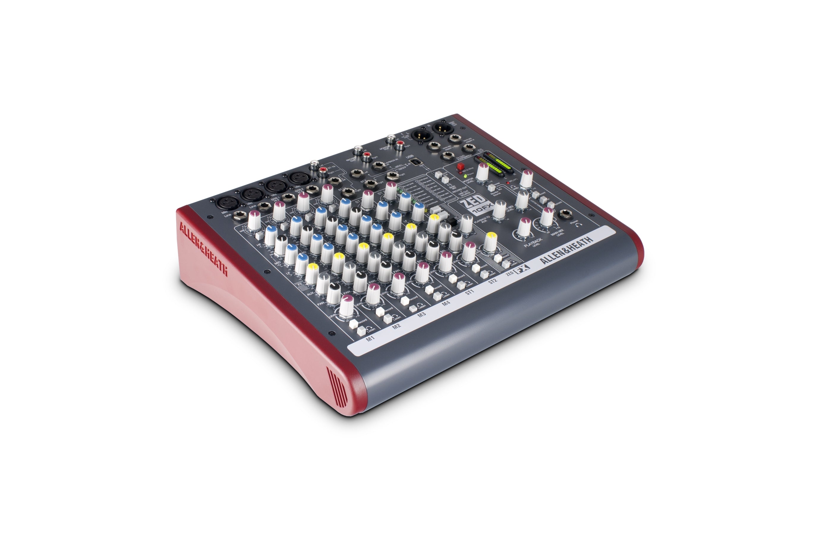 ALLEN & HEATH ZED-10FX - 4 Mono 2 Stereo channel Mixer with USB in/out and effects