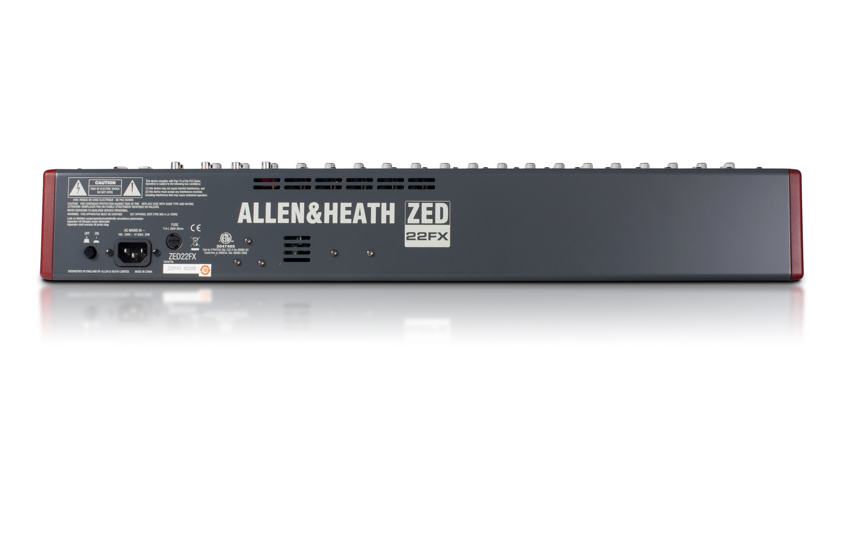 ALLEN & HEATH ZED-22FX - 16 Mono 3 Stereo channel Mixer with USB in/out and effects