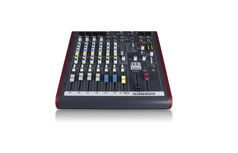 ALLEN & HEATH ZED60-10FX - 4 Mono 2 Stereo channel Mixer with FX & USB in/out