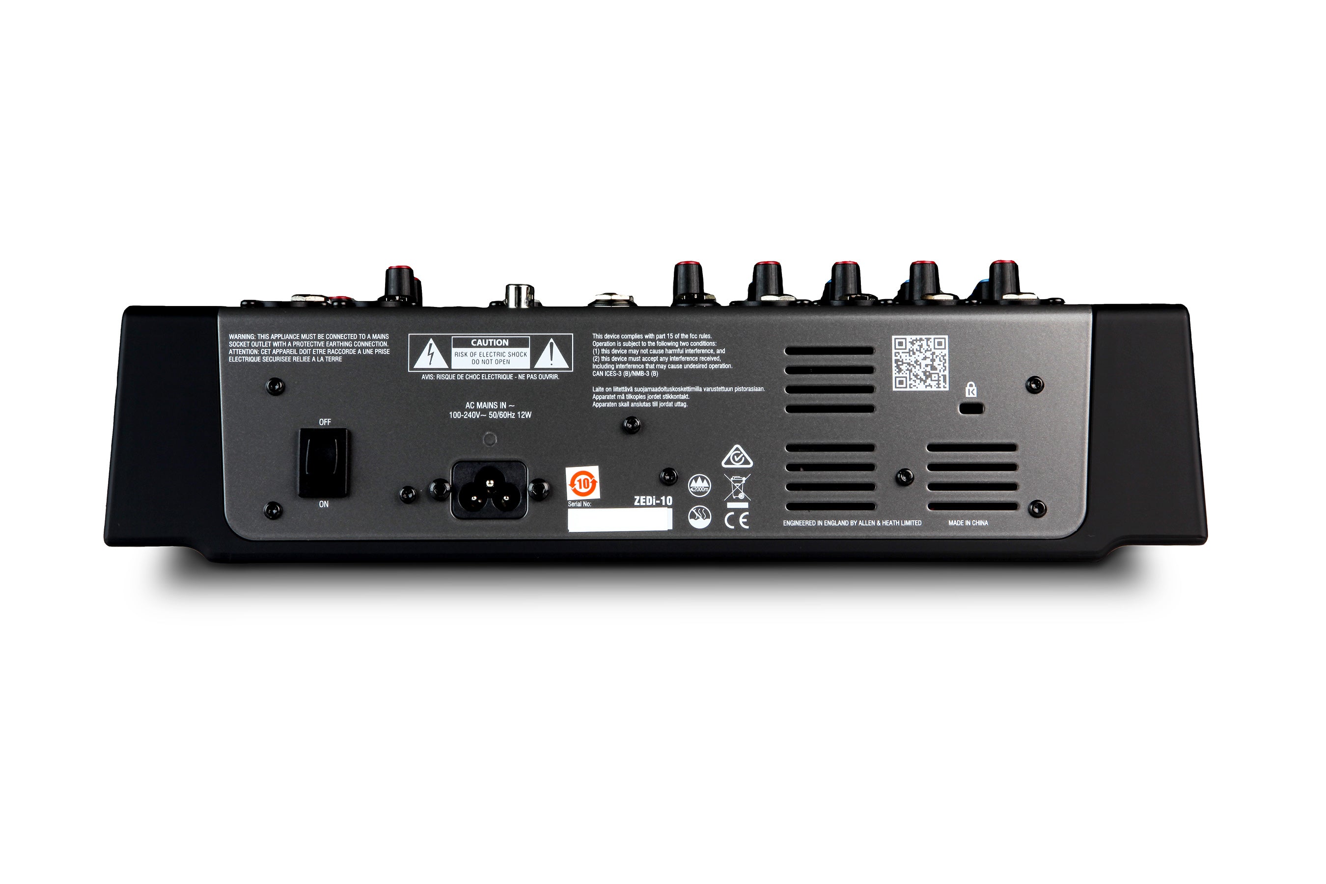 ALLEN & HEATH ZED-i10  - 4 Mono 2 Stereo channel Mixer with 4x4 USB in/out