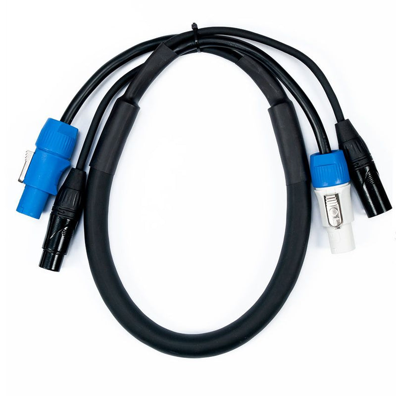 ACCU CABLE AC3PPCON3 - 3' 3pin XLR DMX & Locking Power Link Cable