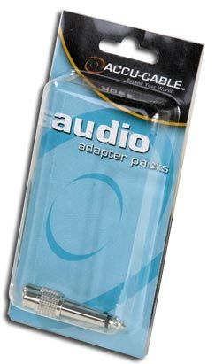 ACCU CABLE ACQMRCAF - Male 1/4" to Female RCA Adapter