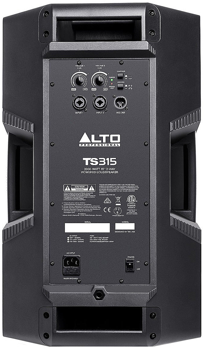 ALTO TS315 - Powered 15'' speaker 2000 watts