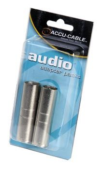 ACCU CABLE AXLRC3PMM - Male 3 Pin XLR to Male 3 Pin XLR Adapter