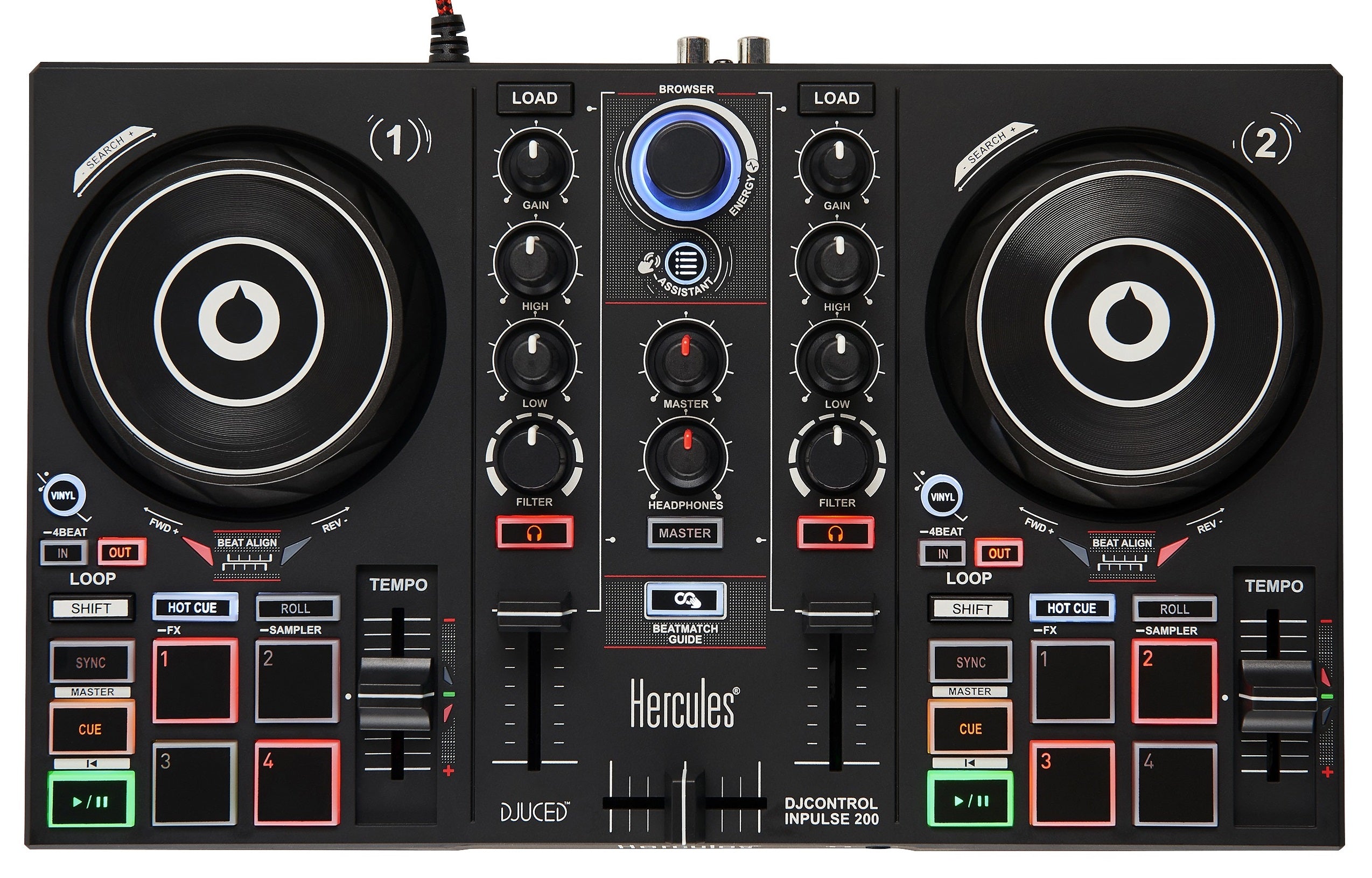 HERCULE DJ DJCONTROL-INPULSE 200 - DJ Controller for beginner
