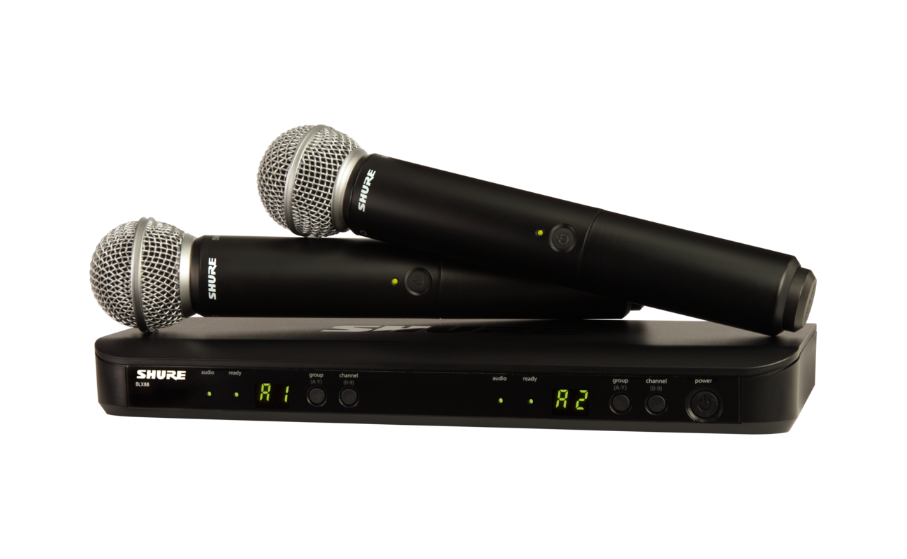 Shure BLX288/SM58-H10 -Dual Channel Handheld Wireless system
