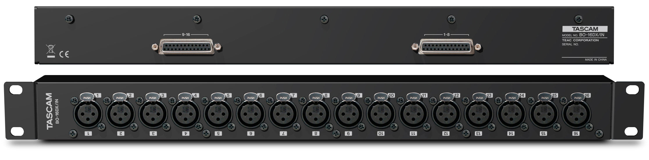 TASCAM BO-16DX-IN - 16 Channel Breakout / I/O solution for the TASCAM ML-16D and ML-32D
