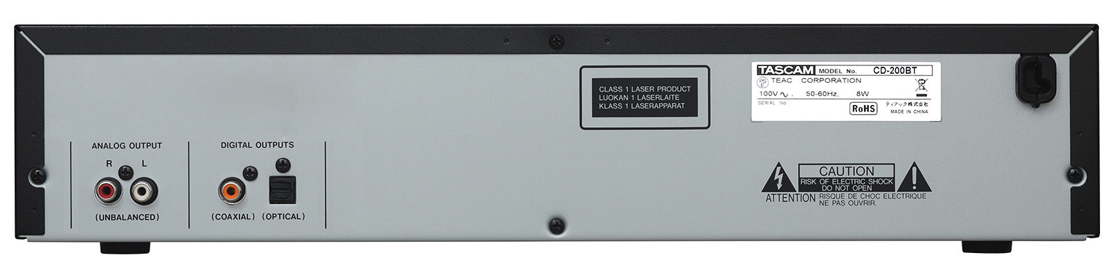 TASCAM CD-200BT - Professional CD Player with Bluetooth Receiver